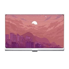 Aesthetic Pixel Art Landscape Business Card Holder