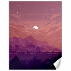 Aesthetic Pixel Art Landscape Canvas 12  X 16 