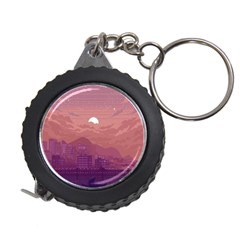 Aesthetic Pixel Art Landscape Measuring Tape