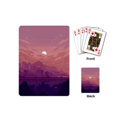 Aesthetic Pixel Art Landscape Playing Cards Single Design (mini)