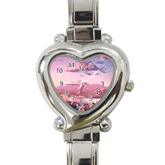 Aesthetic Landscape Vintage Cartoon Heart Italian Charm Watch