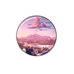 Aesthetic Landscape Vintage Cartoon Hat Clip Ball Marker (4 Pack)