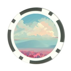 Anime Landscape Poker Chip Card Guard