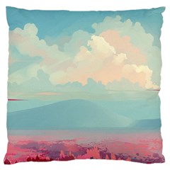 Anime Landscape Large Cushion Case (two Sides)