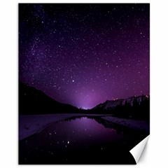 Dark Purple Aesthetic Landscape Canvas 11  X 14 