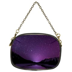 Dark Purple Aesthetic Landscape Chain Purse (one Side)