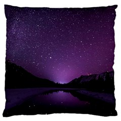 Dark Purple Aesthetic Landscape Large Cushion Case (two Sides)