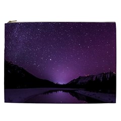 Dark Purple Aesthetic Landscape Cosmetic Bag (xxl)