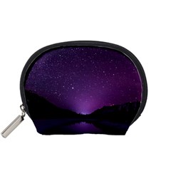 Dark Purple Aesthetic Landscape Accessory Pouch (small)