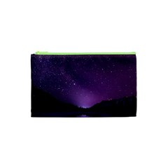 Dark Purple Aesthetic Landscape Cosmetic Bag (XS)