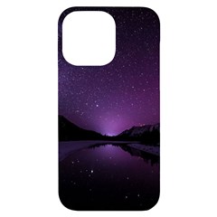 Dark Purple Aesthetic Landscape Iphone 14 Pro Max Black Uv Print Case by Sarkoni