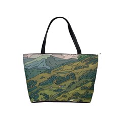 Anime Scenery Drawing Sky Landscape Cloud Cartoon Classic Shoulder Handbag