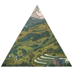 Anime Scenery Drawing Sky Landscape Cloud Cartoon Wooden Puzzle Triangle by Sarkoni