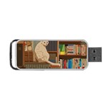 Library Aesthetic Portable USB Flash (One Side) Front