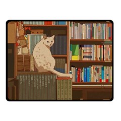 Library Aesthetic Two Sides Fleece Blanket (small)