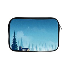 Winter Scenery Minimalist Night Landscape Apple Ipad Mini Zipper Cases