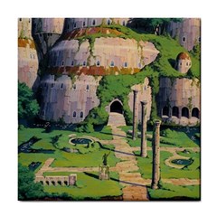 Painting Scenery Tile Coaster by Sarkoni