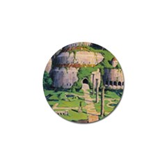 Painting Scenery Golf Ball Marker (4 Pack) by Sarkoni