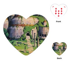 Painting Scenery Playing Cards Single Design (heart)