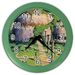 Painting Scenery Color Wall Clock