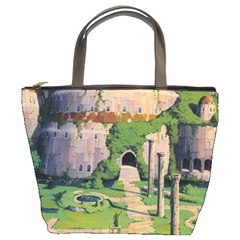 Painting Scenery Bucket Bag