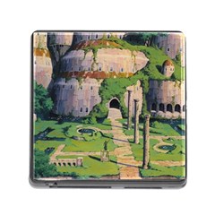 Painting Scenery Memory Card Reader (square 5 Slot)