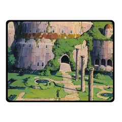 Painting Scenery Fleece Blanket (small)