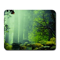 Trees Forest Artwork Nature Beautiful Landscape Small Mousepad