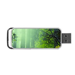 Trees Forest Artwork Nature Beautiful Landscape Portable Usb Flash (two Sides)