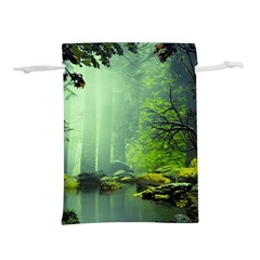 Trees Forest Artwork Nature Beautiful Landscape Lightweight Drawstring Pouch (m)