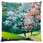 Anime Scenery Landscape Large Premium Plush Fleece Cushion Case (Two Sides) Front