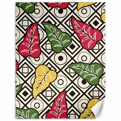 Leaves Foliage Batik Seamless Canvas 12  X 16 