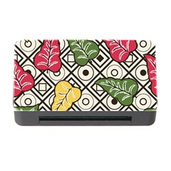 Leaves Foliage Batik Seamless Memory Card Reader With Cf