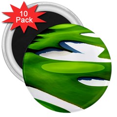 Golf Course Par Green 3  Magnets (10 Pack)  by Sarkoni