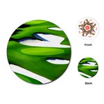 Golf Course Par Green Playing Cards Single Design (Round) Front