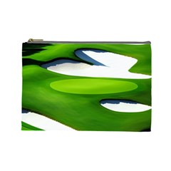 Golf Course Par Green Cosmetic Bag (large)