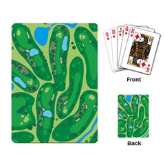 Golf Course Par Golf Course Green Playing Cards Single Design (rectangle)