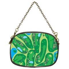 Golf Course Par Golf Course Green Chain Purse (two Sides) by Sarkoni