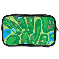 Golf Course Par Golf Course Green Toiletries Bag (two Sides)