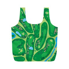 Golf Course Par Golf Course Green Full Print Recycle Bag (m)