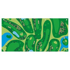 Golf Course Par Golf Course Green Banner And Sign 8  X 4  by Sarkoni