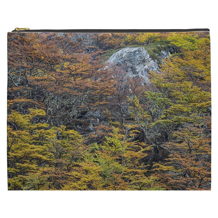 Wilderness Palette, Tierra Del Fuego Forest Landscape, Argentina Cosmetic Bag (XXXL)