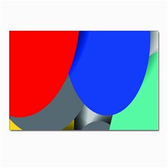 Abstract Circles, Art, Colorful, Colors, Desenho, Modern Postcard 4 x 6  (Pkg of 10)