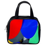 Abstract Circles, Art, Colorful, Colors, Desenho, Modern Classic Handbag (Two Sides) Back