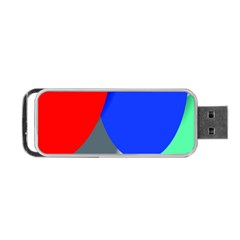 Abstract Circles, Art, Colorful, Colors, Desenho, Modern Portable Usb Flash (two Sides)