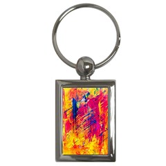 Abstract Design Calorful Key Chain (rectangle) by nateshop