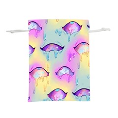 Ahegao, Anime, Pink Lightweight Drawstring Pouch (m) by nateshop