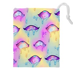 Ahegao, Anime, Pink Drawstring Pouch (4xl) by nateshop