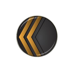 Black Gold Background, Golden Lines Background, Black Hat Clip Ball Marker (4 Pack) by nateshop