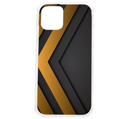 Black Gold Background, Golden Lines Background, Black Iphone 12 Pro Max Tpu Uv Print Case by nateshop